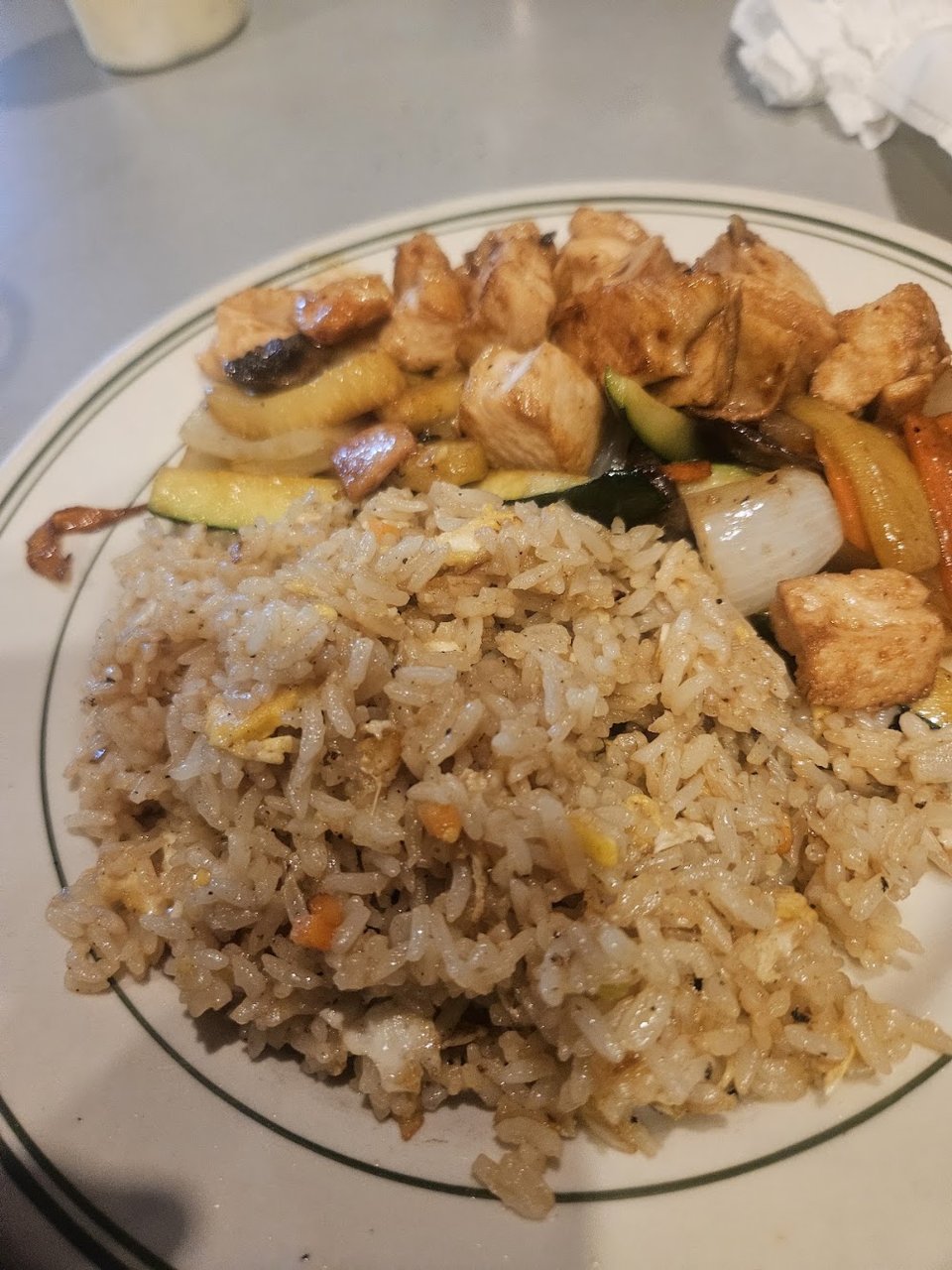 Chicken Fried Rice and Vegetable Medley